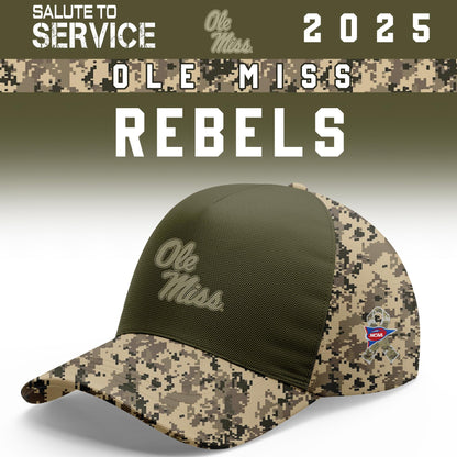 Ole Miss Rebels Salute To Service Limited Hoodie and Cap 2025 Collection