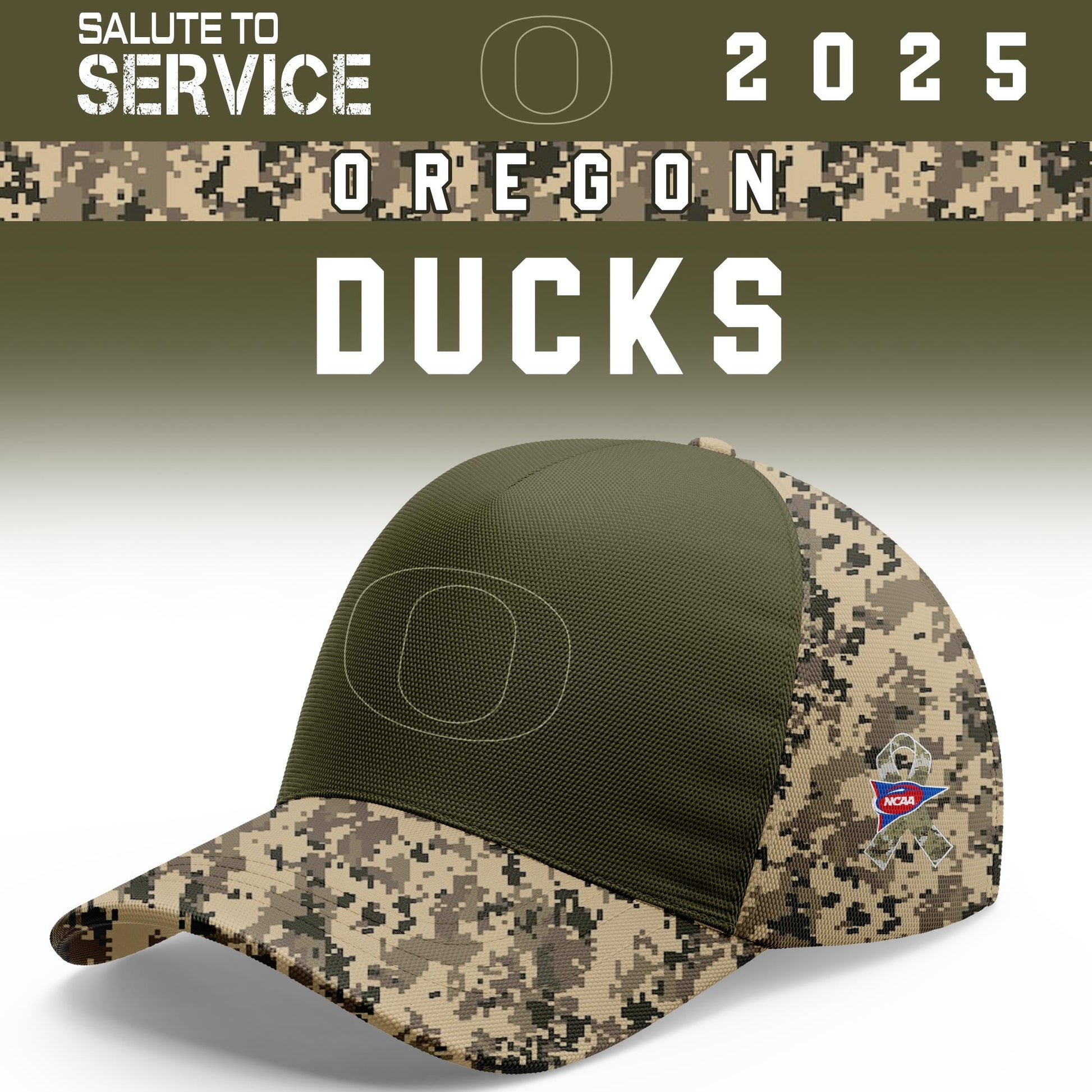 Oregon Ducks Salute To Service Limited Hoodie and Cap 2025 Collection
