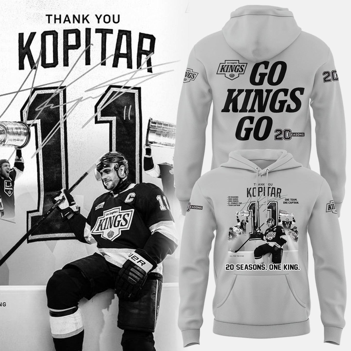 Limited Edition Anze Kopitar Hoodie-PA042726006