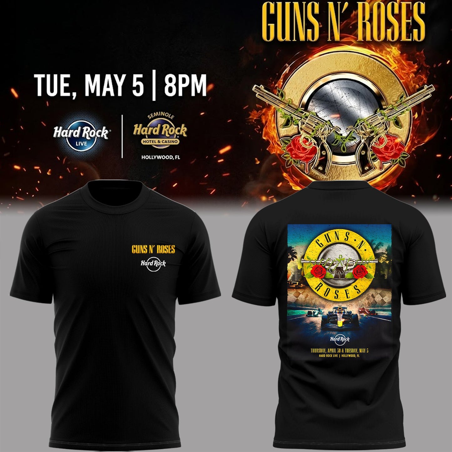 Limited Edition Hard Rock Live Hollywood Tshirt-PA050626014