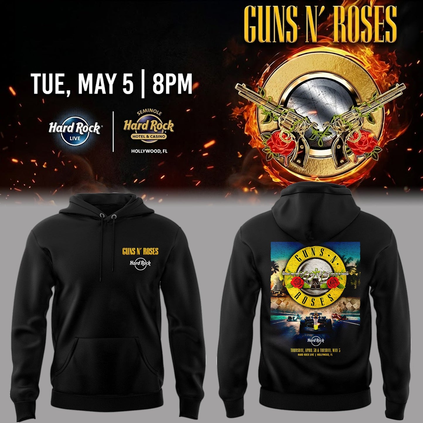 Limited Edition Hard Rock Live Hollywood Hoodie-PA050626015