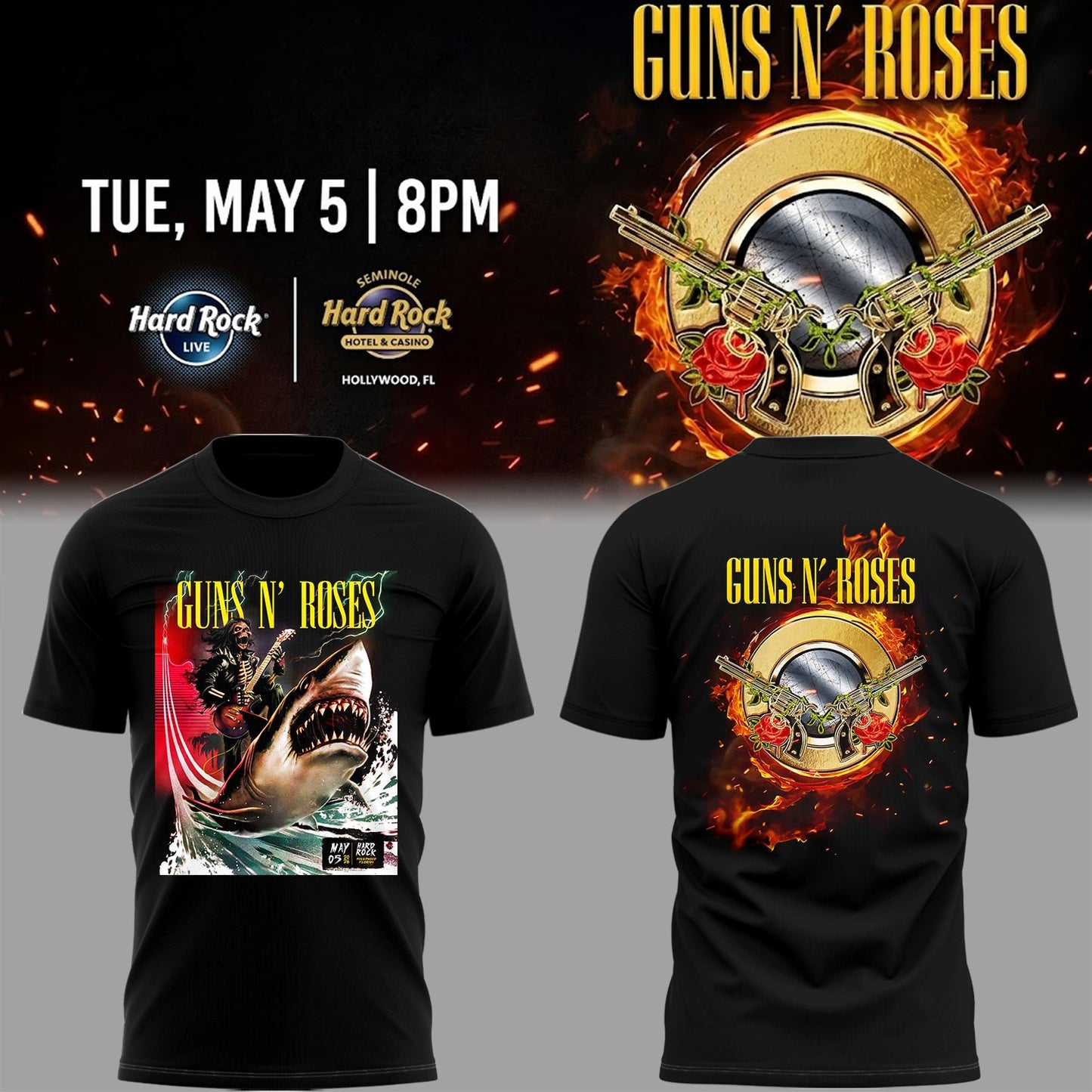 Limited Edition Hard Rock Live Hollywood Tshirt-PA050626018