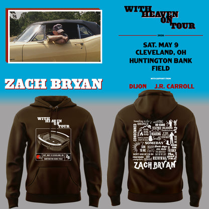 Limited Edition “With Heaven On Tour 2026” at Huntington Bank Field Stadium Hoodie
