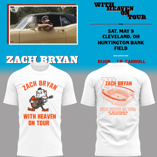 Limited Edition “With Heaven On Tour 2026” at Huntington Bank Field Stadium Shirt