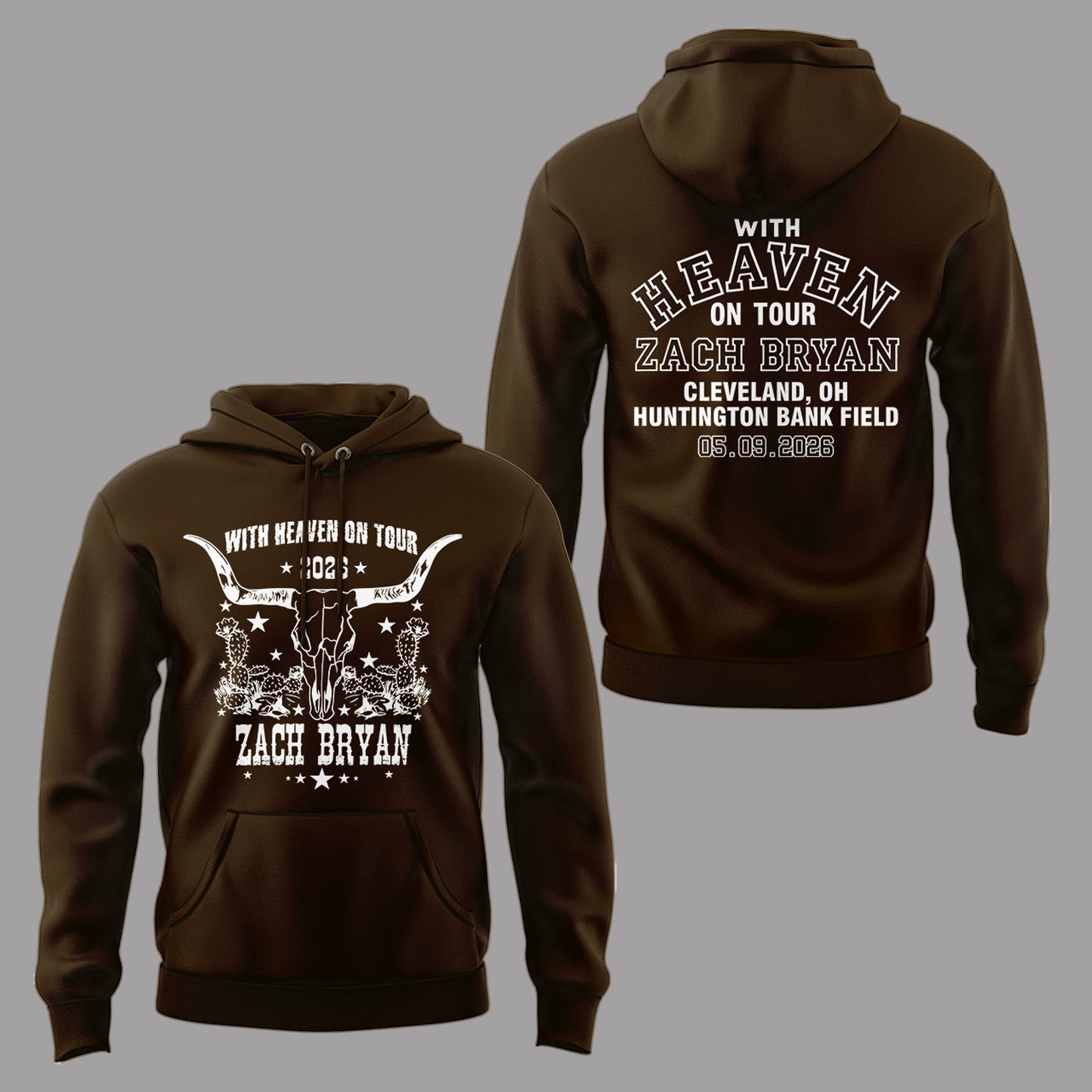 Limited Edition “With Heaven On Tour 2026” at Huntington Bank Field Stadium Hoodie