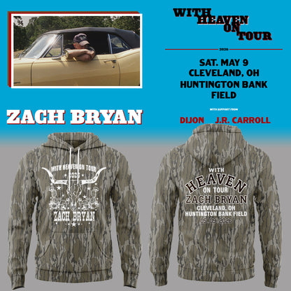 Limited Edition “With Heaven On Tour 2026” at Huntington Bank Field Stadium Hoodie