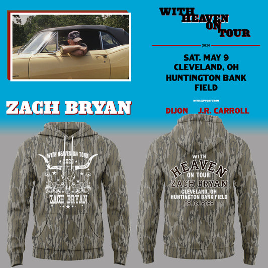 Limited Edition “With Heaven On Tour 2026” at Huntington Bank Field Stadium Hoodie