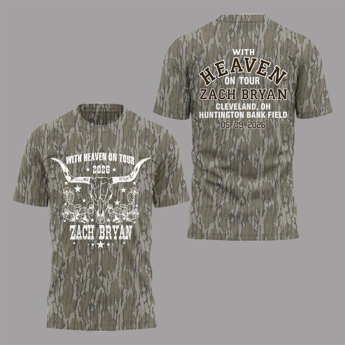 Limited Edition “With Heaven On Tour 2026” at Huntington Bank Field Stadium Shirt