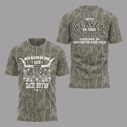 Limited Edition “With Heaven On Tour 2026” at Huntington Bank Field Stadium Shirt