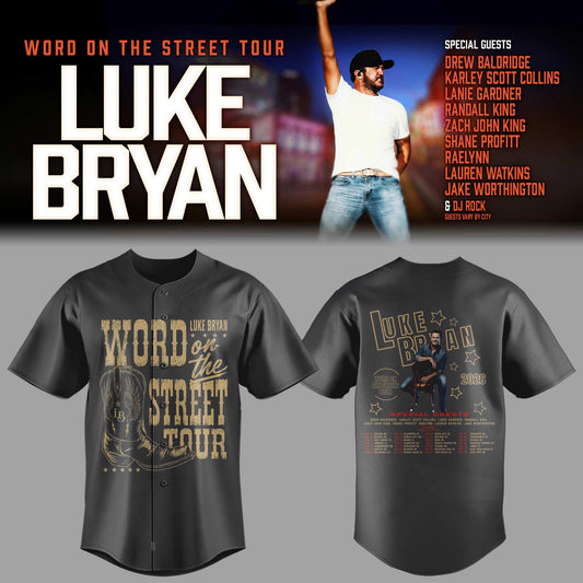 LB “Word On The Street Tour” 🎤🤠 Baseball Jersey
