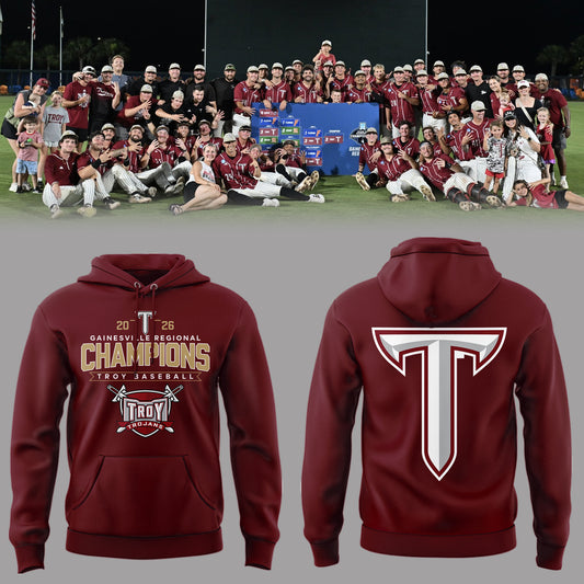 Limited Edition Troy Baseball x Champion Gainesville Regional 2026 Hoodie