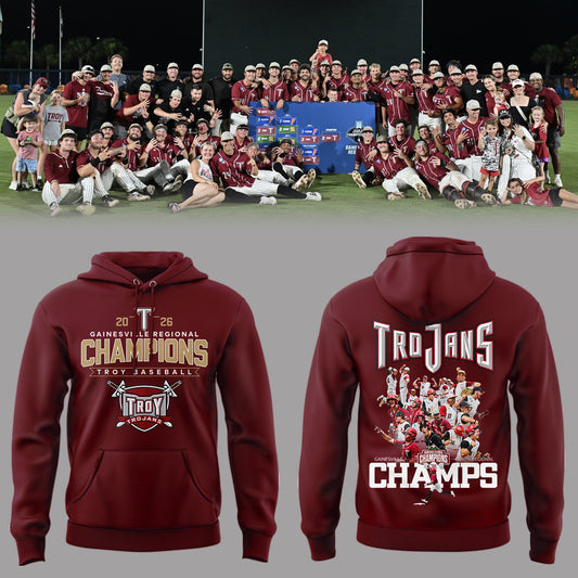 Limited Edition Troy Baseball x Champion Gainesville Regional 2026 Hoodie