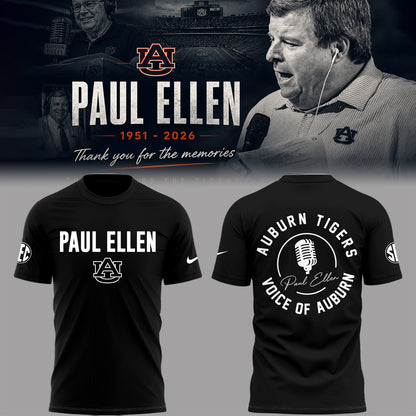 “Remembering Paul Ellen – The Voice of Auburn”🎙️🐅Shirt