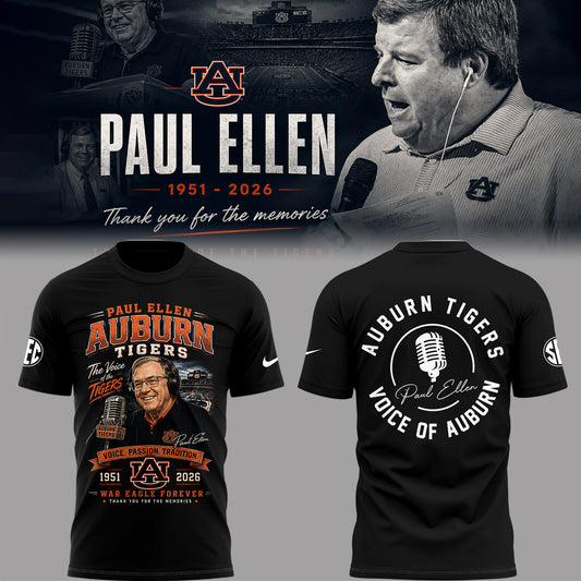 “Remembering Paul Ellen – The Voice of Auburn”🎙️🐅Shirt
