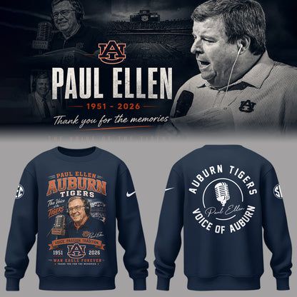 “Remembering Paul Ellen – The Voice of Auburn”🎙️🐅Sweatshirt