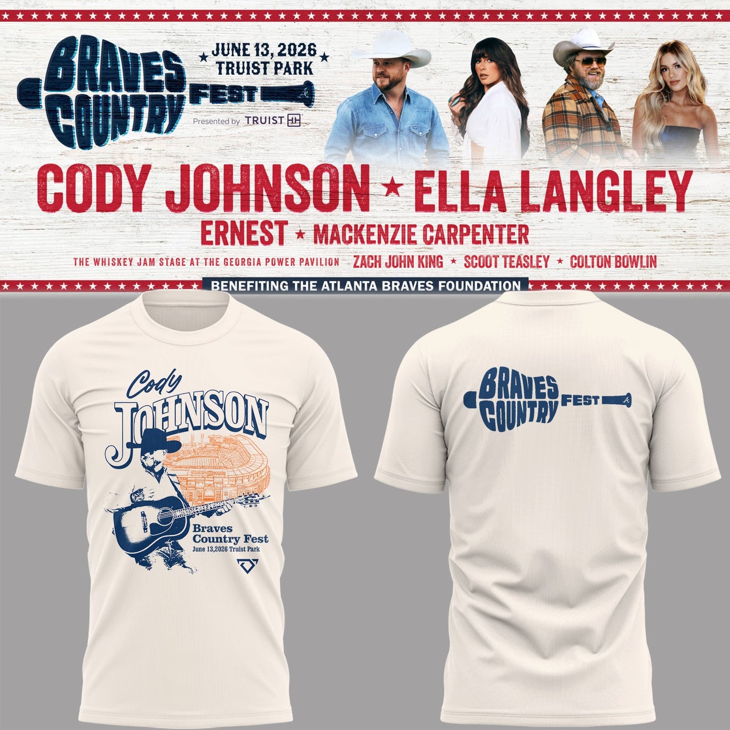 Limited Edition Braves Country Fest Shirt