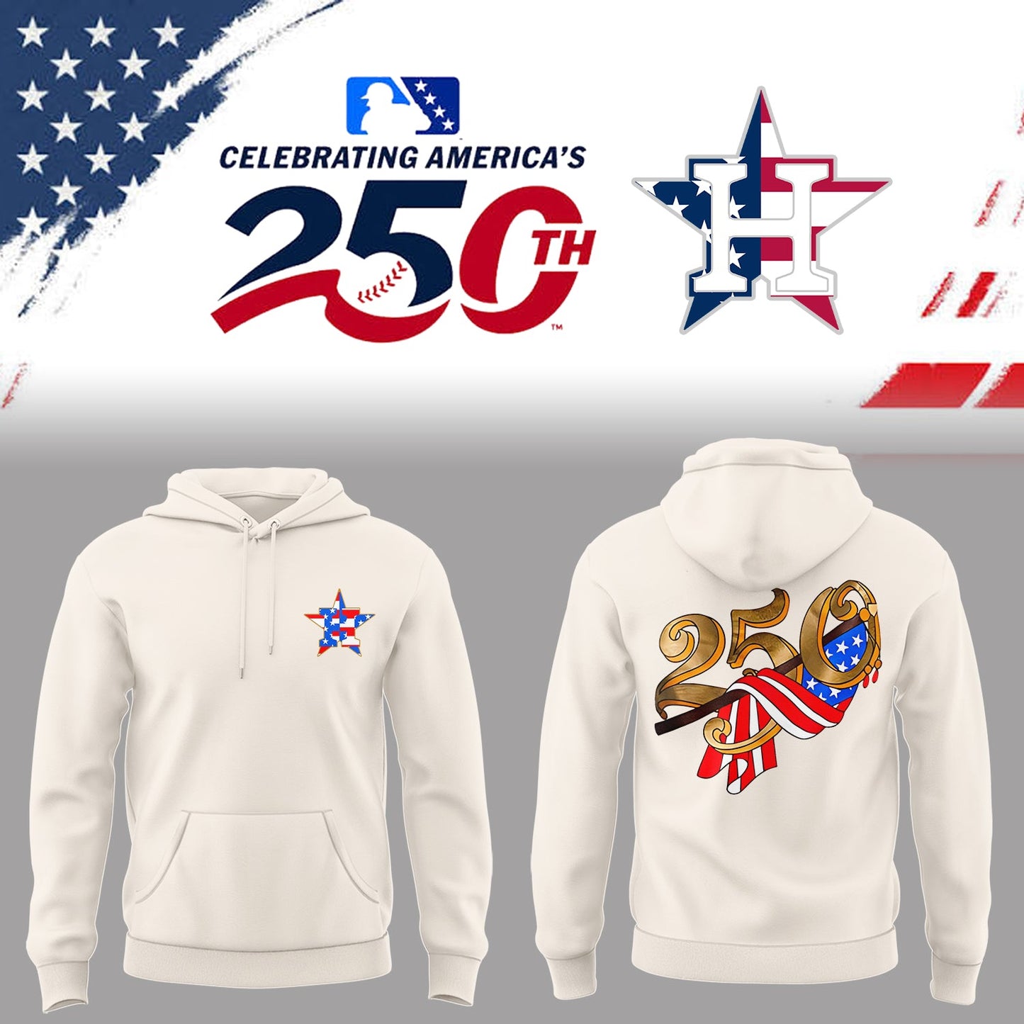 Astros Celebrating America’s 250th 🇺🇸⚾Hoodie