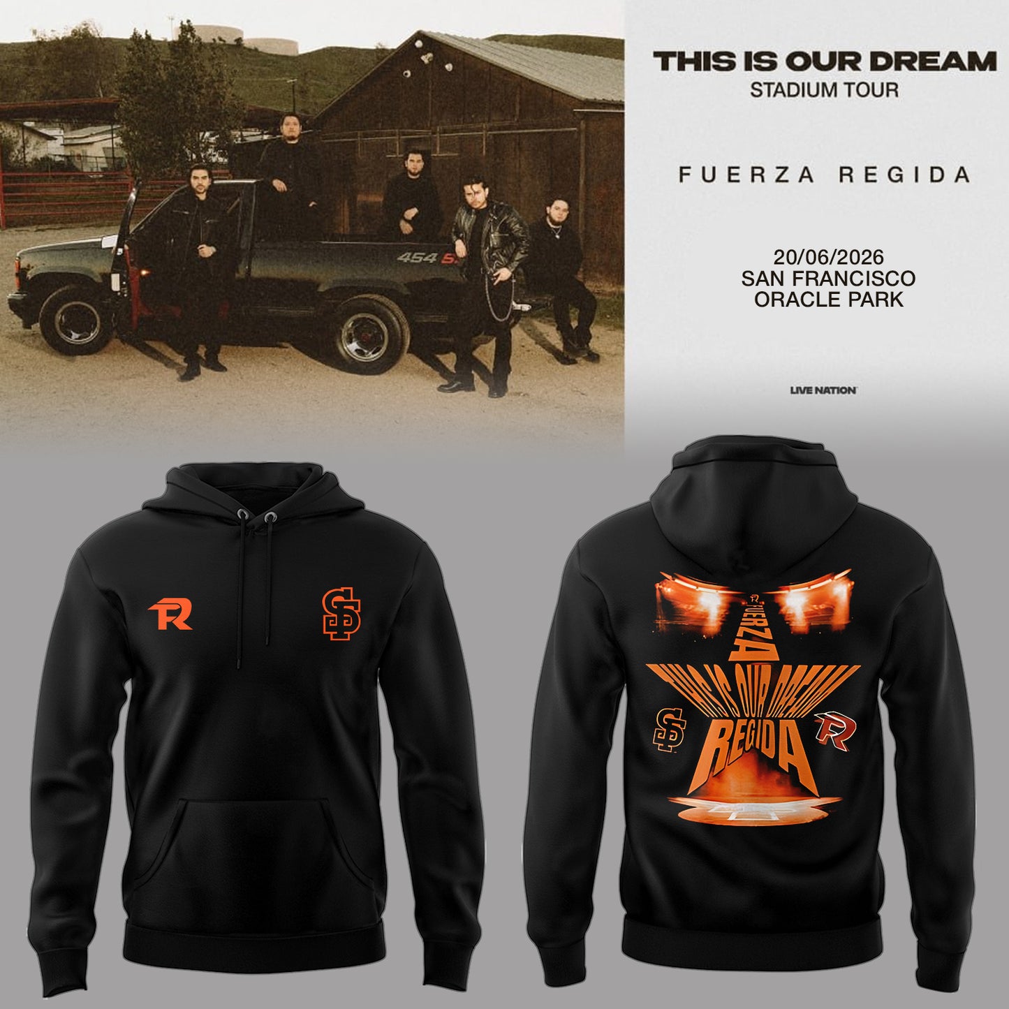 Limited Edition Fuerza Regida Merch 2026 Hoodie