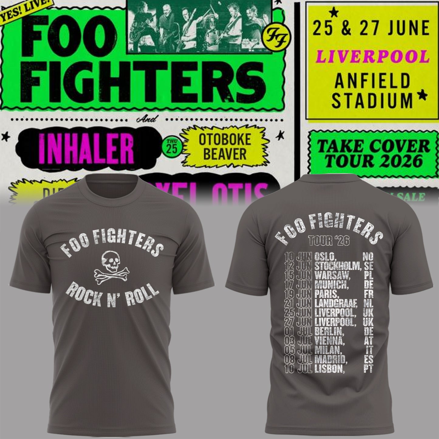 Limited Edition Take Cover Tour 2026 Shirt