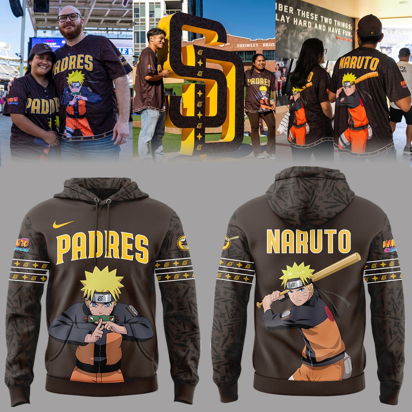 Padres ⚾ Naruto Night 🍥🍃 Hoodie