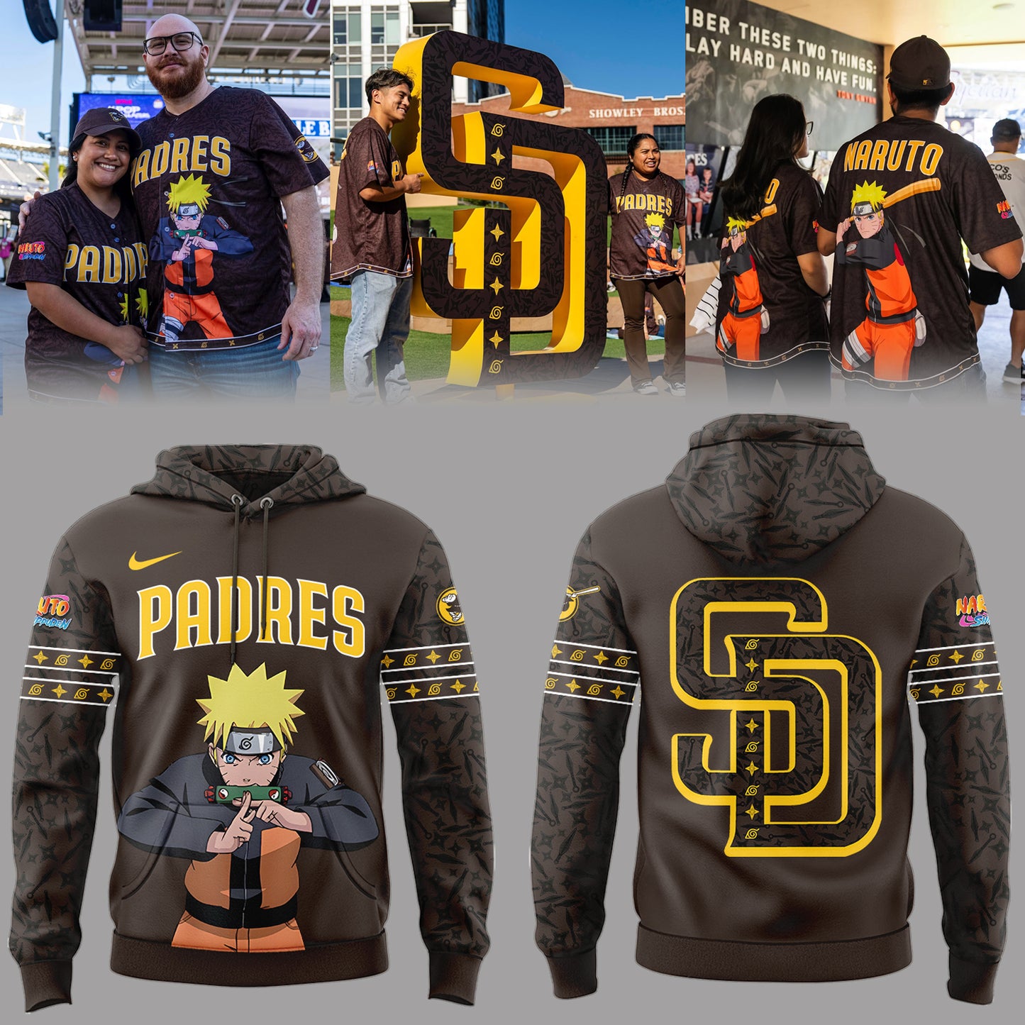 Padres ⚾ Naruto Night 🍥🍃 Hoodie