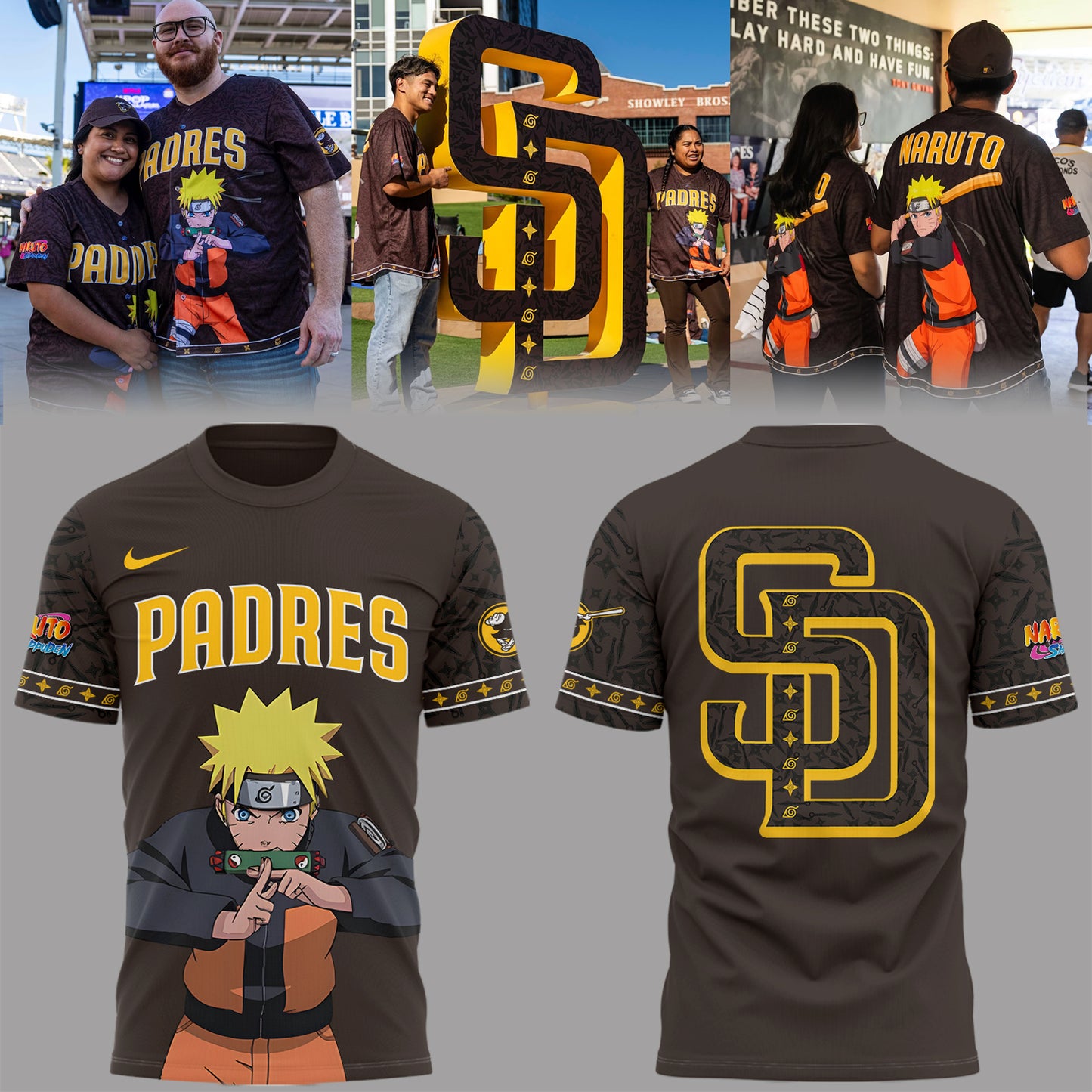 Padres ⚾ Naruto Night 🍥🍃 TShirt