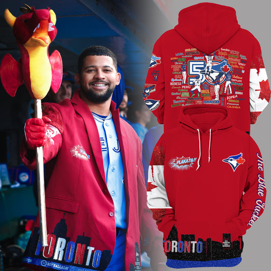 Limited Edition Blue Jays Home Run Red Hoodie