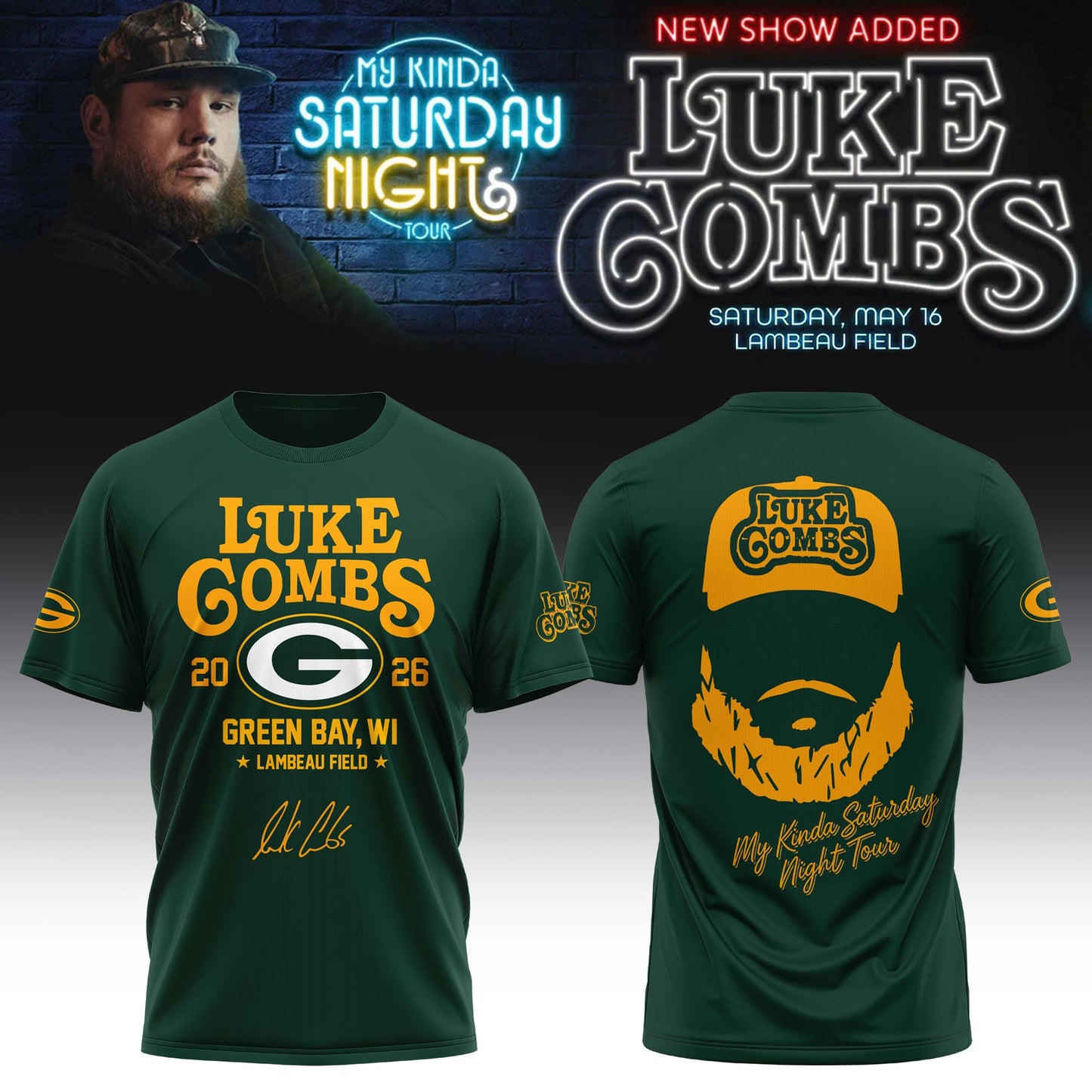 GBP x LC My Kinda Saturday Night Tour 2026 Limited Edition Tshirt