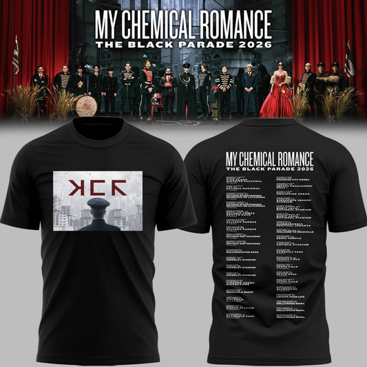 Limited Edition MCR The Black Parade 2026 Tour TShirt