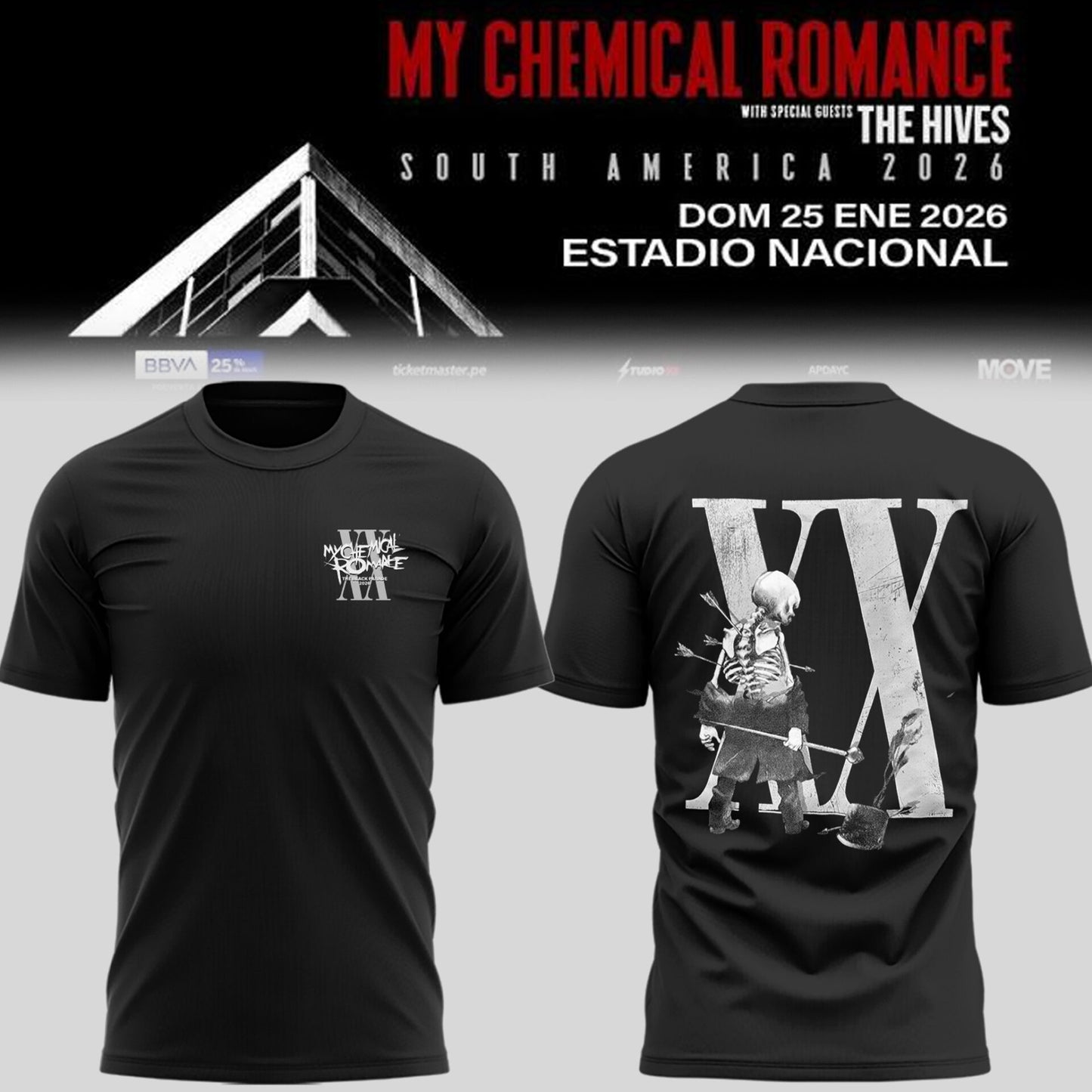 Limited Edition MCR The Black Parade 2026 Tour TShirt