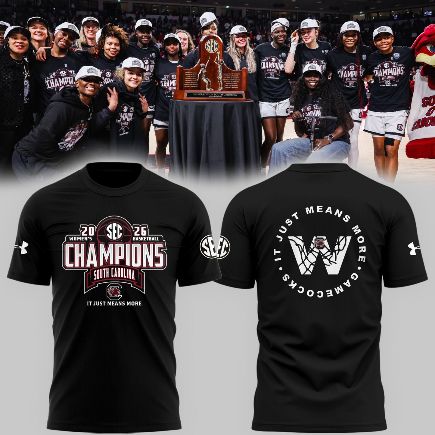 Limited Edition GamecockWBB Champions TShirt