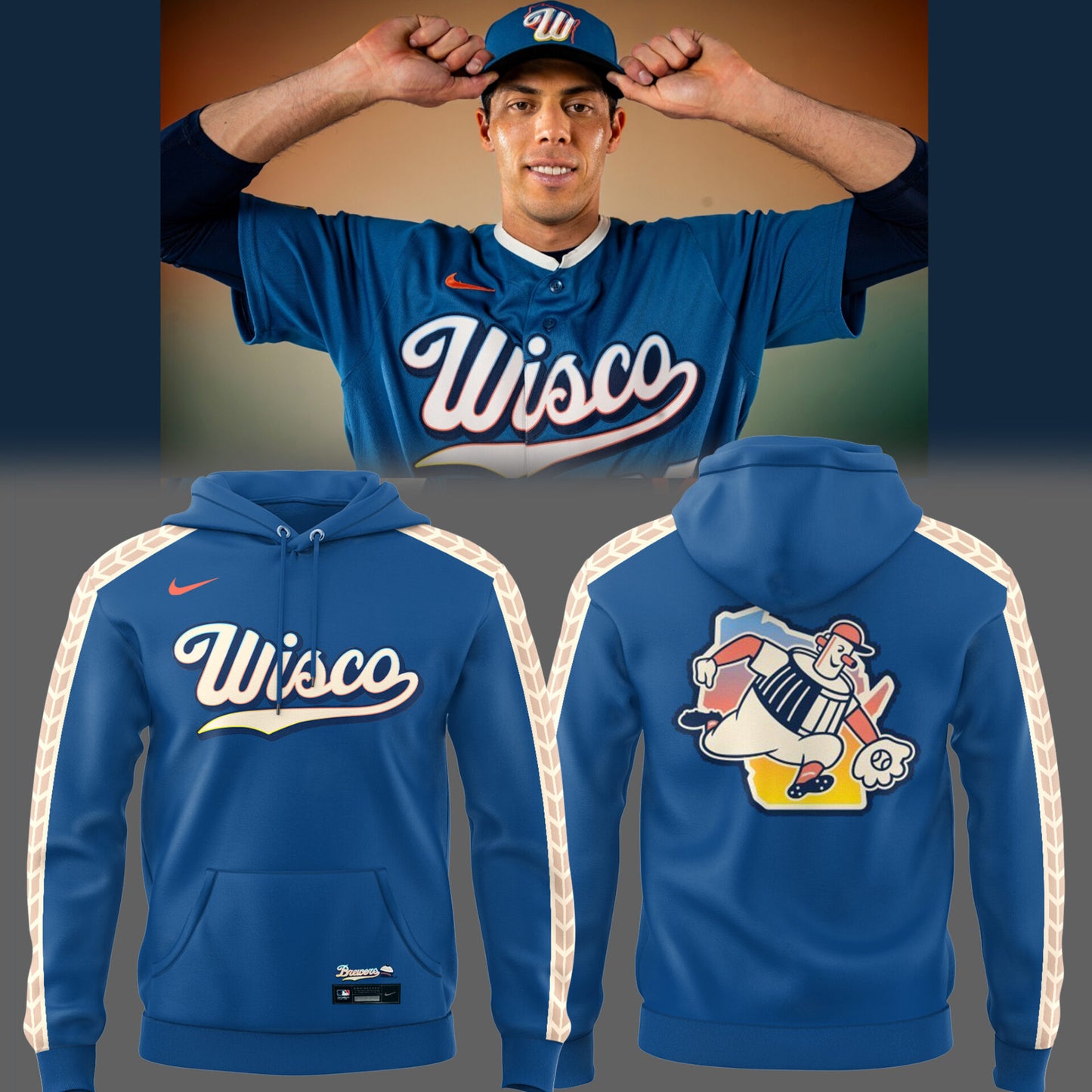 BREW ⚾ City Connect “That’s the Wisco way” Hoodie