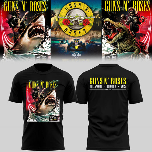 GnR 🎵 live Hard Rock, Hollywood, FL TShirt-PU26050603