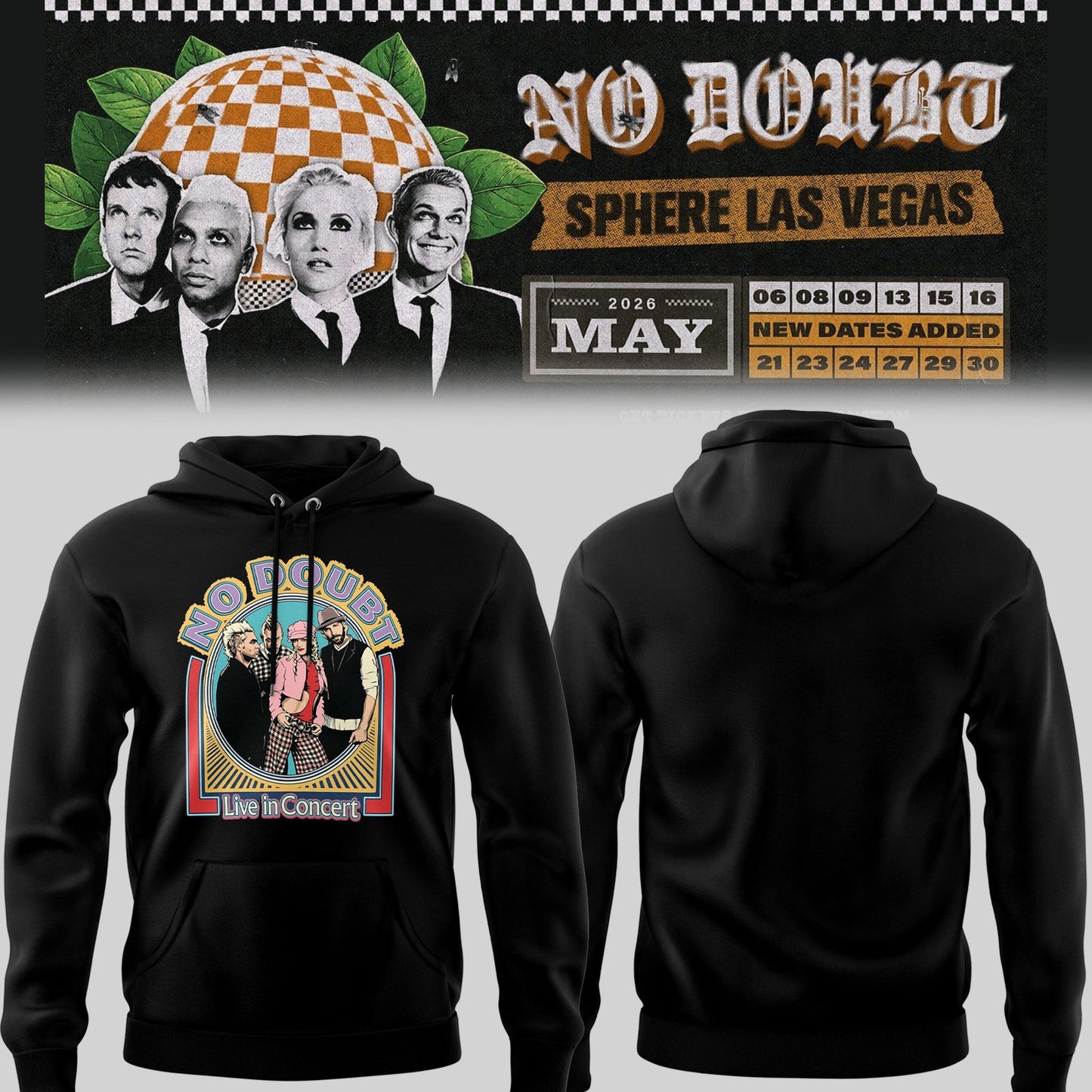 Limited Edition N. Doubt Live at Sphere 2026 Hoodie-PU26050802