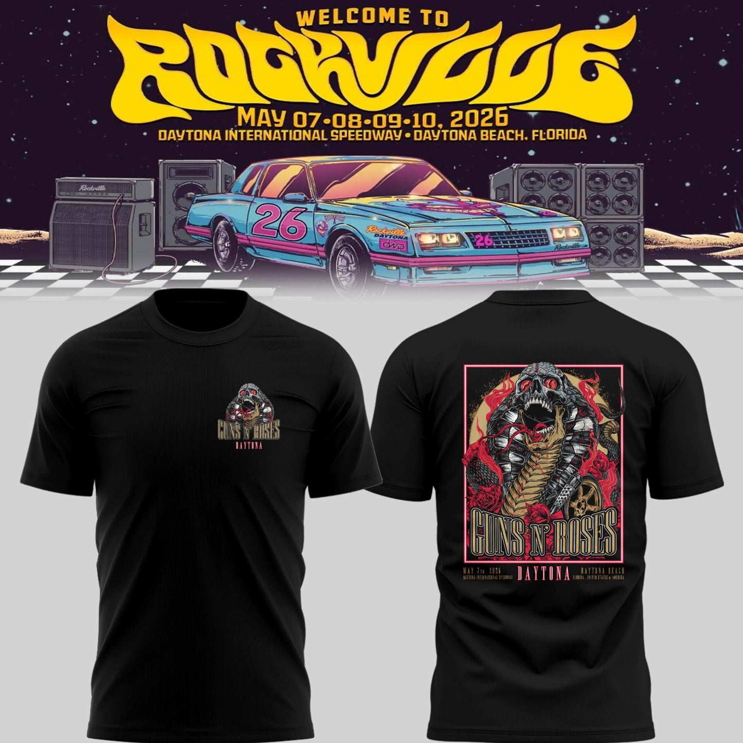 GnR 🎵 Welcome to Rockville, FL TShirt-PU26050902