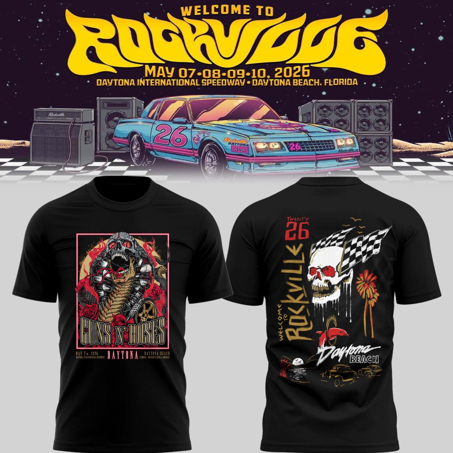GnR 🎵 Welcome to Rockville, FL TShirt-PU26050903