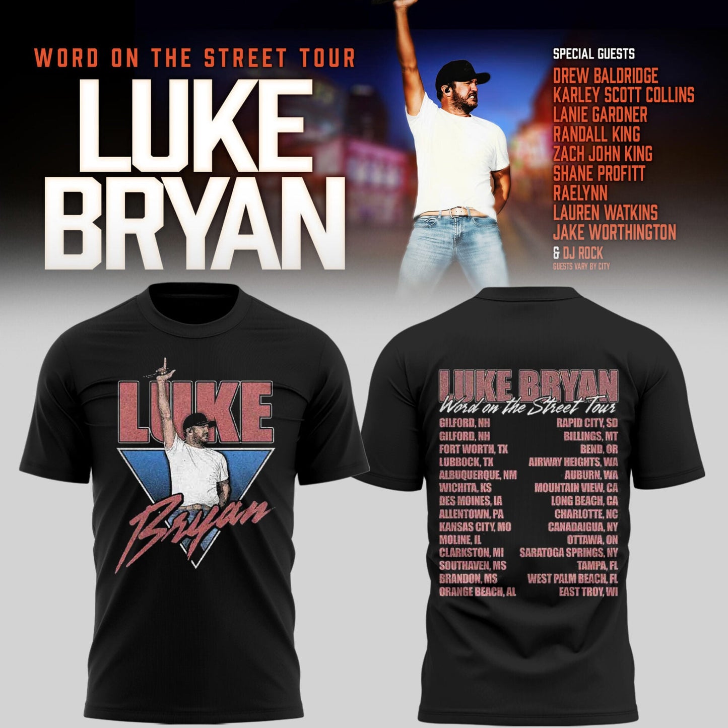 LB “Word On The Street Tour” 🎤🤠 Shirt