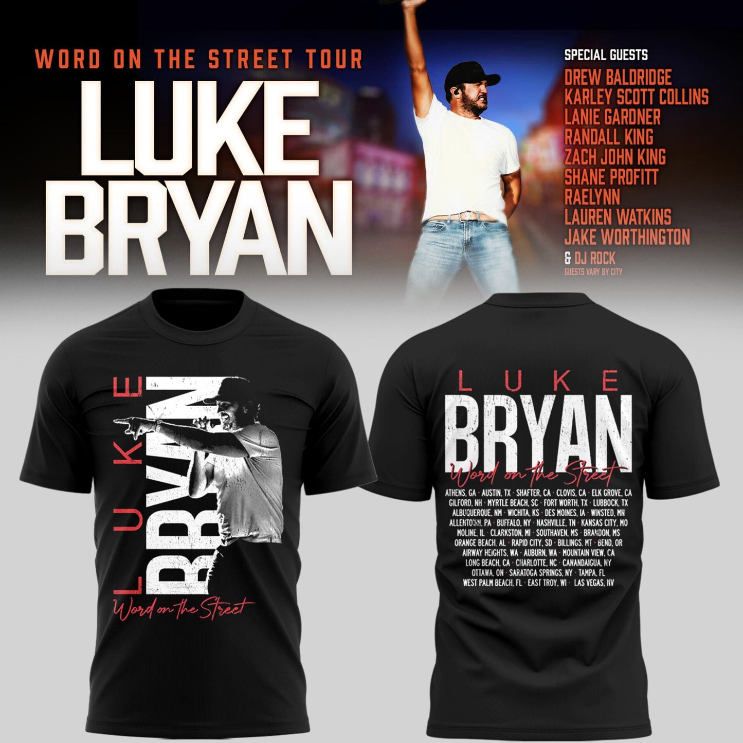 LB “Word On The Street Tour” 🎤🤠 Shirt