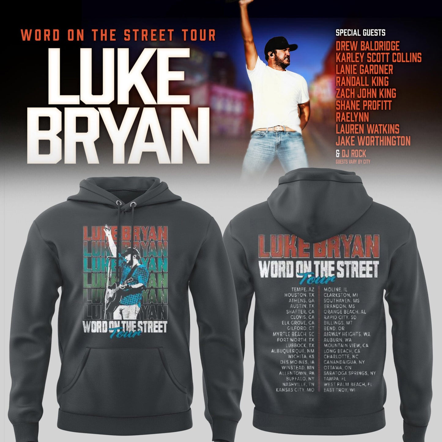 LB “Word On The Street Tour” 🎤🤠 Hoodie