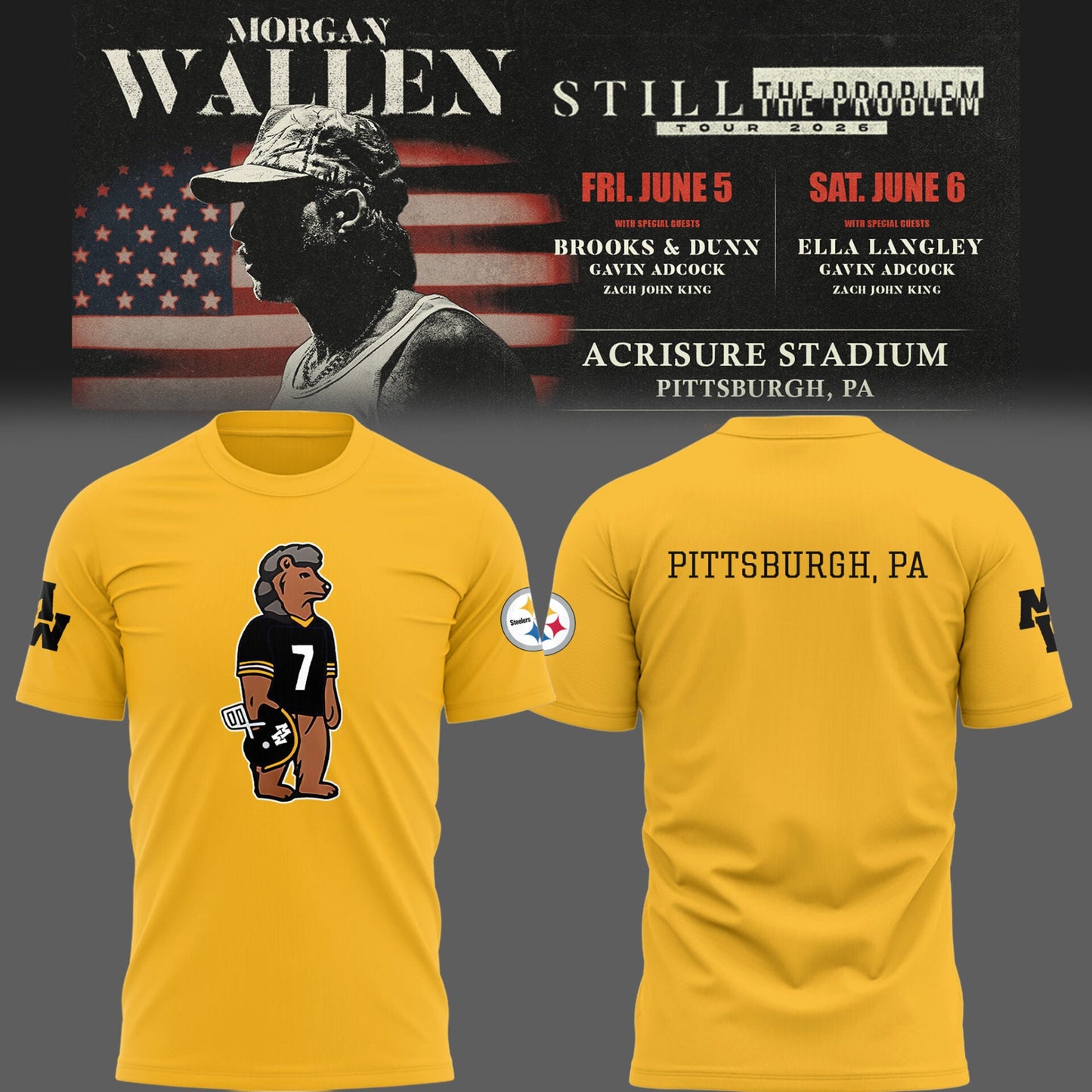 STEE x MW “Still The Problem Tour 2026” at Acrisure Stadium TShirt