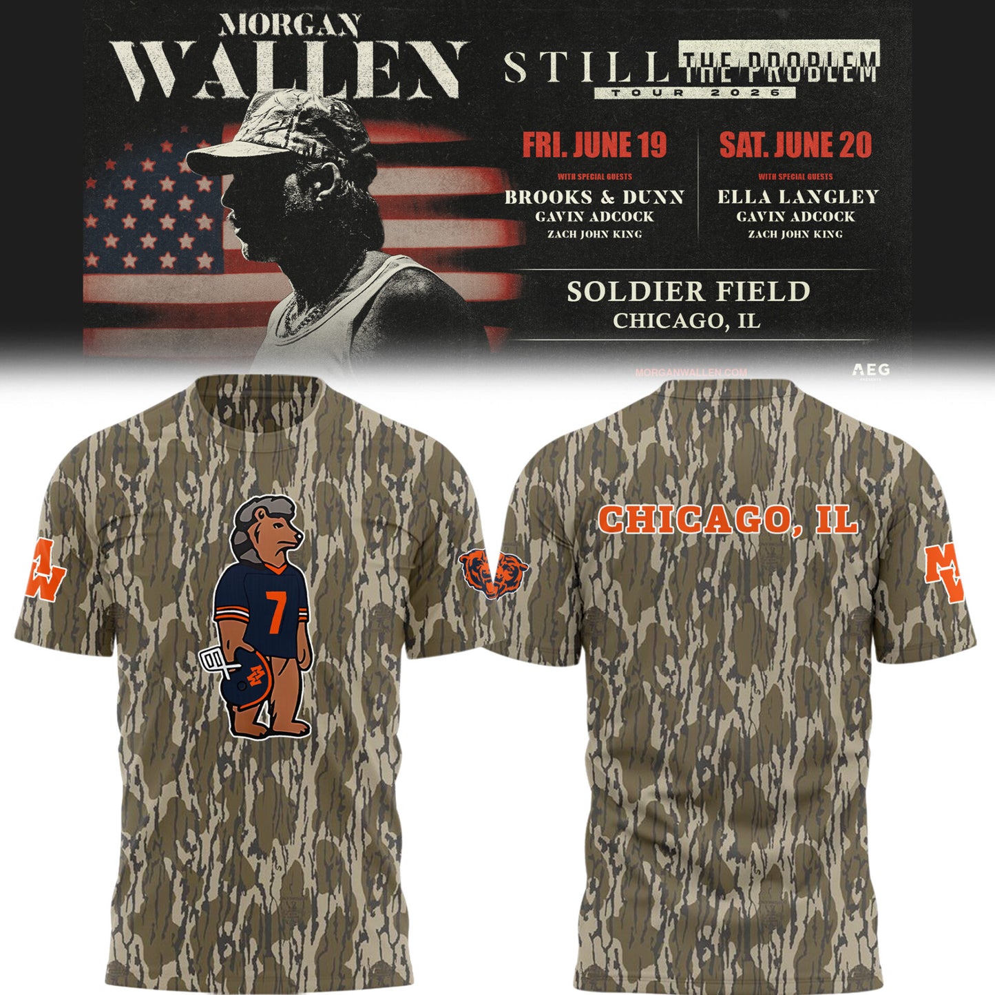 BEAR x MW “Still The Problem Tour 2026” at Soldier Field TShirt