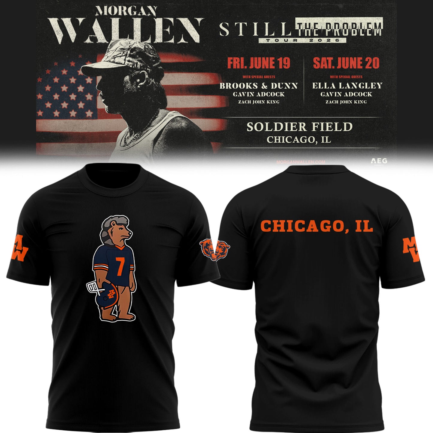 BEAR x MW “Still The Problem Tour 2026” at Soldier Field TShirt-