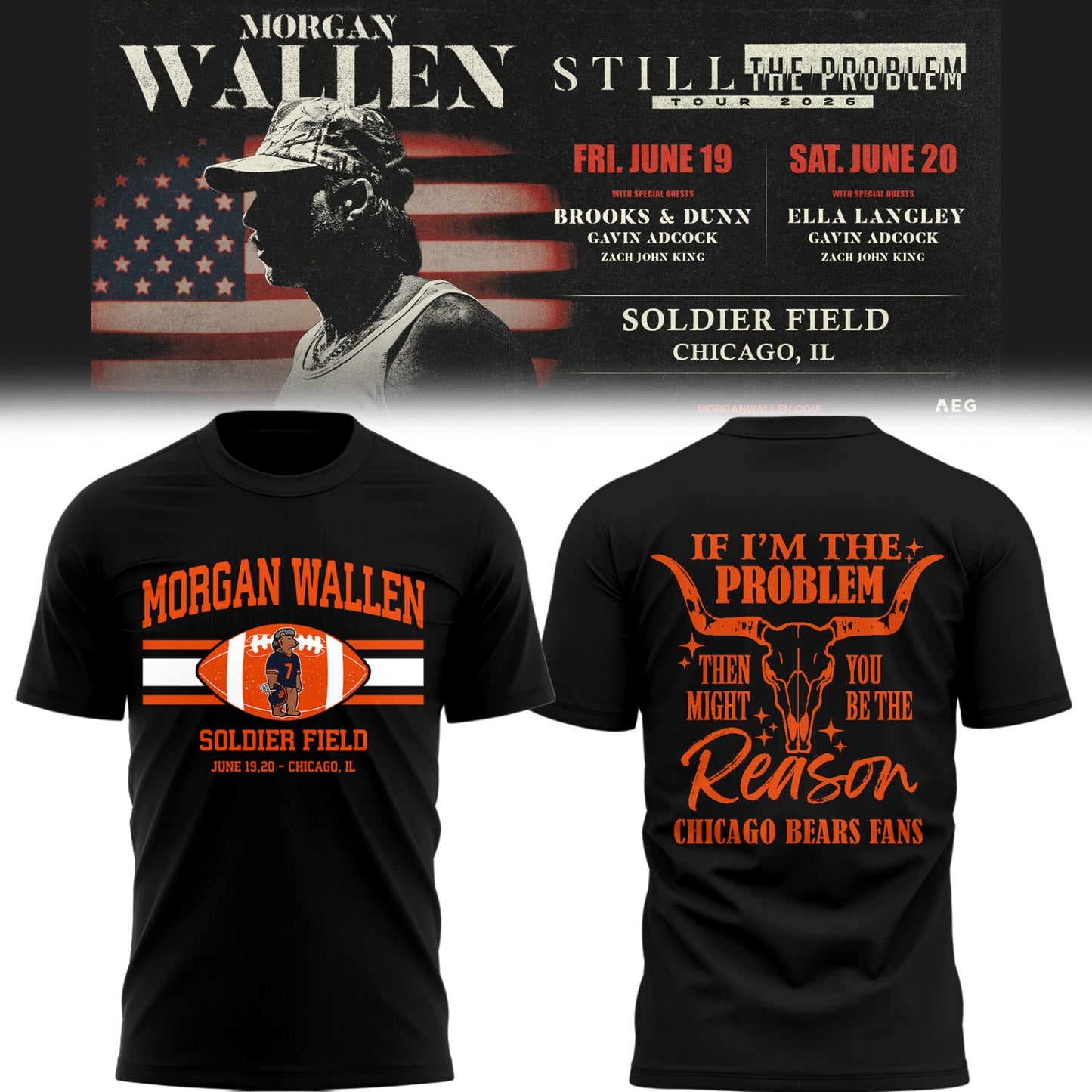 BEAR x MW “Still The Problem Tour 2026” at Soldier Field TShirt
