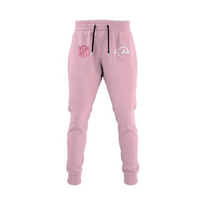 Wear It Pink 2025 - Los Angeles Rams Breast Cancer Awareness Edition Hoodie