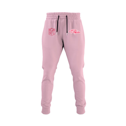 Wear It Pink 2025 - Baltimore Ravens Breast Cancer Awareness Edition Hoodie