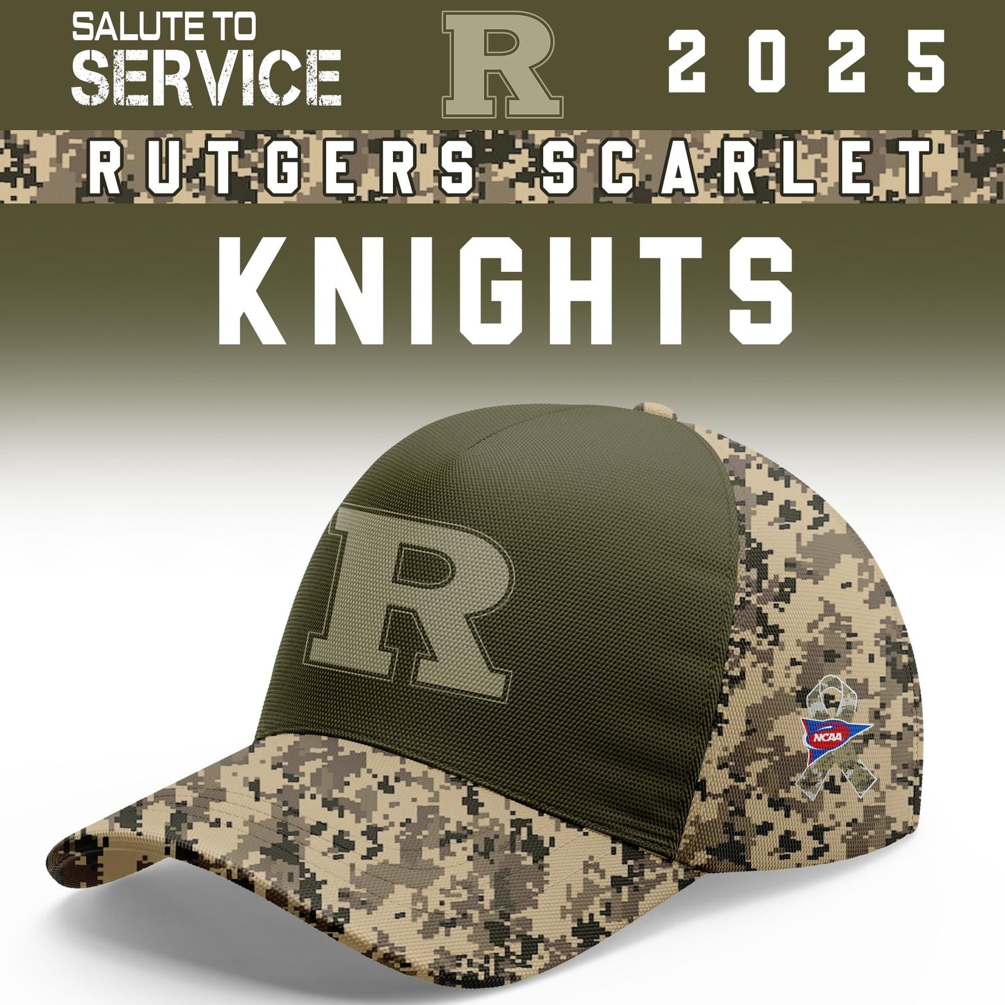 Rutgers Scarlet Knights Salute To Service Limited Hoodie and Cap 2025 Collection