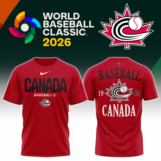 Canada Baseball 2026 Limited Edition Red TShirt