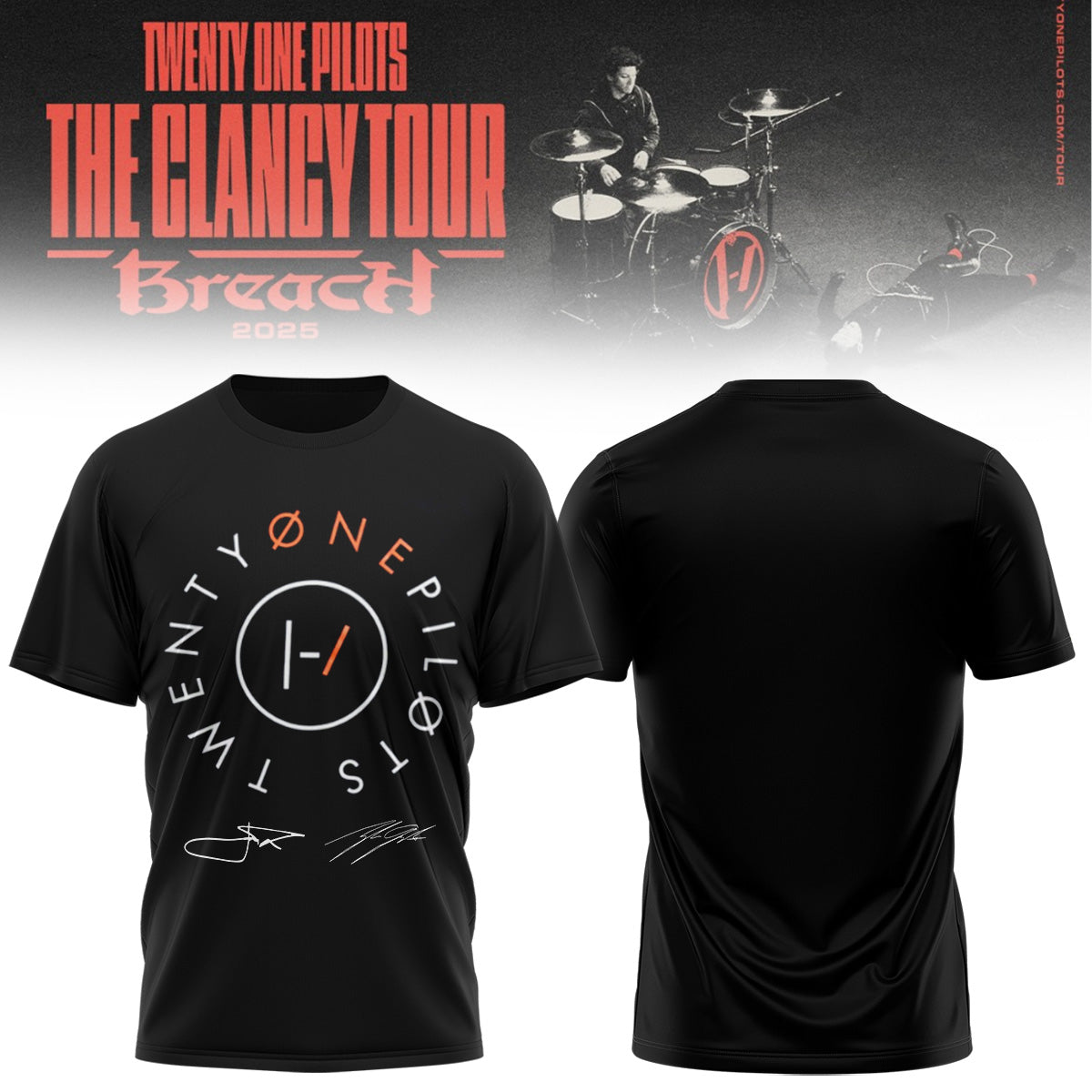 Twenty One Pilots The Clancy Tour: Breach tshirt