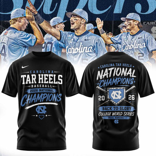 _North Carolina Tar Heels 2026 NCAA Baseball National Champions Tshirt