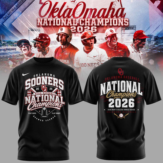 Oklahoma Sooners 2026 Baseball National Champions Tshirt